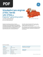 Waukesha Gas Engines 275GL Series 12V 275GL+: Enginator Generating System