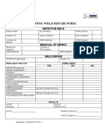 Weld Repair Form