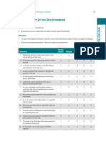 LEADERSHIP STYLE QUESTIONNAIRE (Northouse 2009) - Original