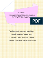 Ensayo Humanización de Los Animales en Tiempos de Pandemia