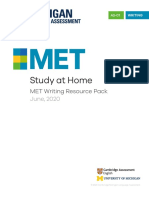 Study at Home: MET Writing Resource Pack