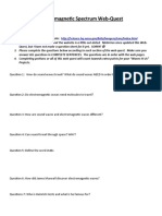 Electromagnetic Spectrum Web-Quest