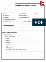 History Model in Pediatrics Course: Personal Data