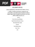 Examen Final de Problemas y Desafios