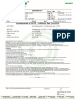 Qualitative Test of COVID - 19 RNA by Real Time PCR