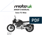 Owner'S Manual Soco TC Max: Version 1.0 May 2019