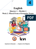 Eng4 - q1 - Mod4 - Plural Form of Irregular Nouns - v3