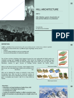 Hill Architecture: Unit 1: Hills: Definition, Generic Characteristics of Hills and Their Influence On Architecture