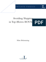 Avoiding Slopping in Top Blown BOS Vessels