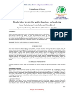 Hospital Indoor Air Microbial Quality: Importance and Monitoring