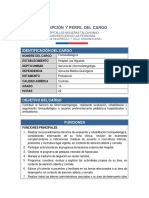 Perfil y Descripcion de Cargo