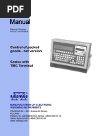 Control of Packed Goods - Net Version: Manual Number: KTI-07-01/05/06/A