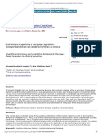 Entrevista Cognitiva e Terapia Cognitivo-Comportamental - Do Âmbito Forense À Clínica