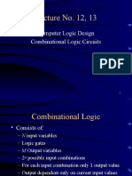 Lecture No. 12, 13: Computer Logic Design Combinational Logic Circuits