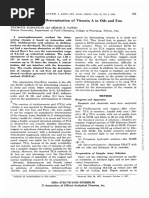 Spectrometric Determination of Vitamins A in Oils and Fats