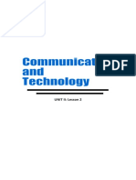 UNIT II Lesson 2 (Communication and Technology)