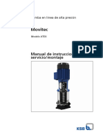 Movitec: Manual de Instrucciones de Servicio/montaje