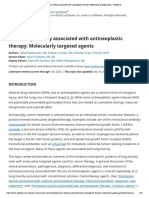 Pulmonary Toxicity Associated With Antineoplastic Therapy - Molecularly Targeted Agents - UpToDate