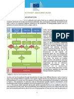 Environmental Factsheet: Succinic Acid: Product Information