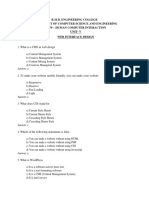 R.M.D. Engineering College Department of Computer Science and Engineering Cs8079 - Human Computer Interaction Unit-V Web Interface Design