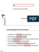 Precalciners: Cement Manufacturing Course 2003