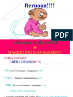 Nature and Scope of Marketing Marketing Management