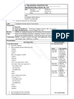 P R Gangoda: Industrial Training Institute - Demonstration Plan