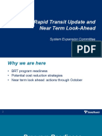 Sound Transit - BRT Program Briefing Presentation - August 12, 2021