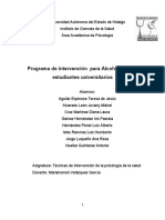 Programa de Intervención para Alcoholismo Uaeh