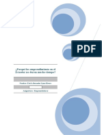 Analisis de Emprendimientos Que No Duran en Ecuador