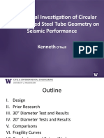 Experimental Investigation of Circular Concrete Filled Steel Tube Geometry On Seismic Performance