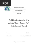 PDF Analisis Psicoeducativo de La Pelicula Quottaare Zameen Parquot Estrellas en La Tierra Convert Compress