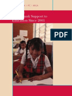 World Bank Support To Education Since 2001