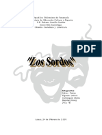 TRABAJO SOBRE SORDOS-Obra de Teatro