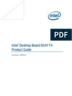 Intel Desktop Board DG41TX Product Guide: Order Number: E88309-001