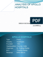 Financial Analysis of Apollo Hospitals: Presented By: Imran Mohammad Rather 2010MBE09