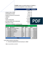 Ejemplo de Costo de Adquisicion de La Materia Prima