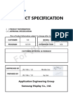 Product Specification: For VD Only