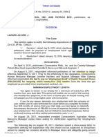 Petitioners vs. vs. Respondent: First Division