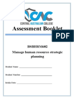 BSBHRM602 - CAC Assessment Booklet