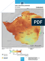 Global Irradiation and Solar Electricity Potential: Zimbabwe