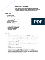 Electrical and Electronics Engineers: Example Titles