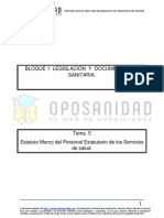 Estatuto Marco Del Personal Estatutario de Los Servicios de Salud