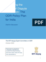 Draft ODR Report NITI Aayog Committee