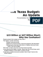 The Texas Budget: An Update