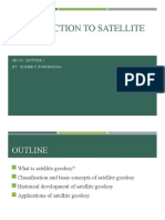 Introduction To Satellite Geodesy: Ge 501: Lecture 1 By: Romer S. Bongbonga