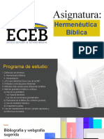 Hermenéutica Bíblica ECEB