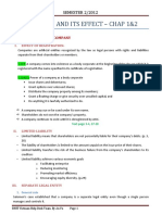 Company Law Revision Full Note