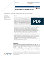 Coffee Extraction Kinetics in A Well Mixed