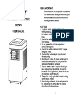 Portable Air Conditioner EP23475 User Manual: Very Important